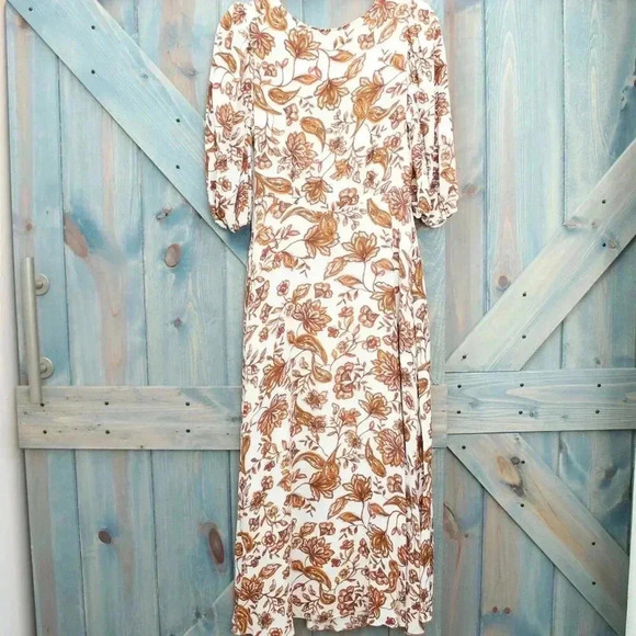 Floral Printed Midi NICHOLAS Danielle Dress Size 6 - Picture 7 of 10